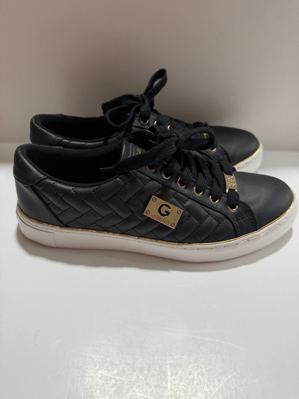 Guess Los Angeles GBG Leather Woven Shoes Women 9M